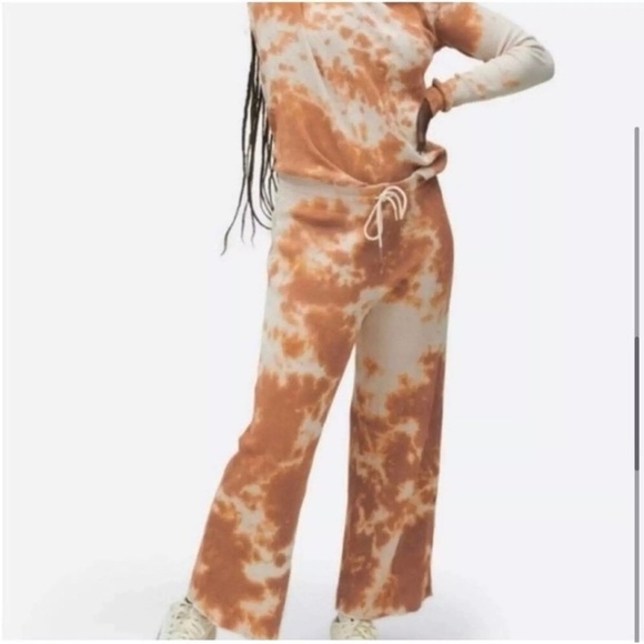 Mate the label ginger, tie-dye, NWOT CROPPED top and pant waffle size XS - Picture 2 of 6